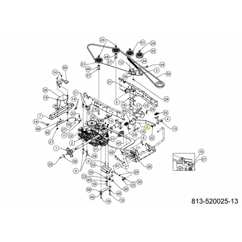 PEDAL ASM DIFF LOCK 683-05349-Z ORIGINAL MTD