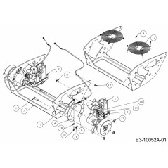 BRACKET BRAKE CABLE 703-09658A-S ORIGINAL MTD | Newgardenstore.eu