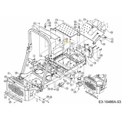 PANNELLO DI COPERTURA DX 703-10439ACY ORIGINALE MTD