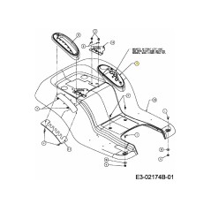 COUVERCLE : LEVIER DE VITESSE : AVEC PORTE-GOBELET 731-2104C ORIGINAL MTD