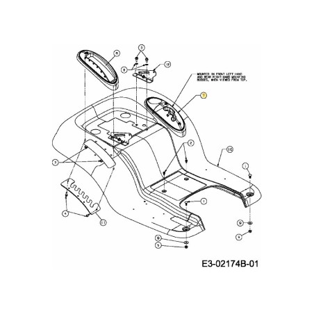 ABDECKUNG:SCHALTHEBEL:mit BECHERHALTER 731-2104C ORIGINAL MTD | Newgardenstore.eu