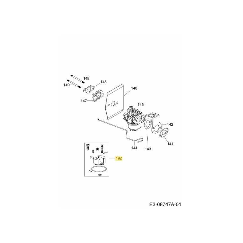 Vergaser-Reparatursatz 751-14758 Original MTD Vergaser-Reparatursatz 751-14758 Original MTD