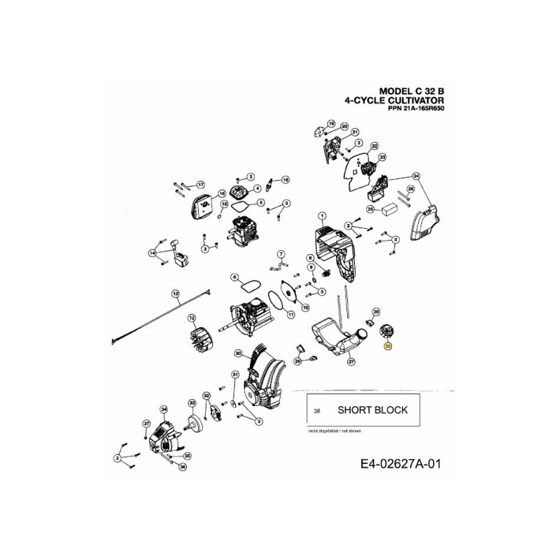 FUEL TANK ASSEMBLY 753-04084 ORIGINAL MTD