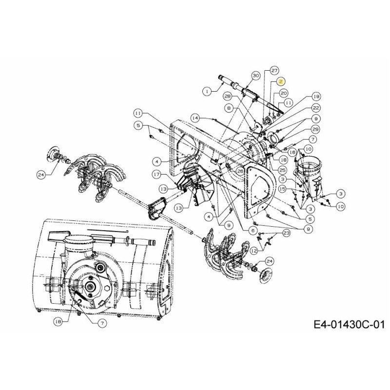 POLEA TENSORA 684-04358 ORIGINAL MTD