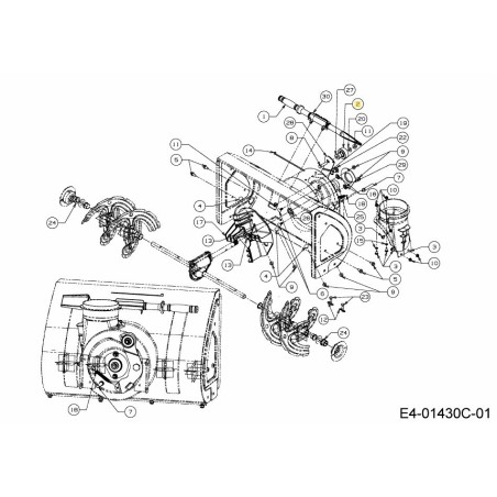 Umlenkrolle 684-04358 Original MTD | Newgardenstore.eu