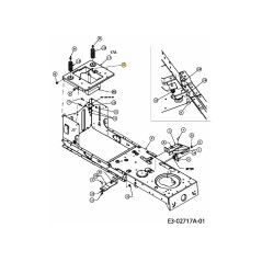 VARILLA:BATERÍA:RETENCIÓN: LT-5 747-04385637 ORIGINAL MTD | Newgardenstore.eu