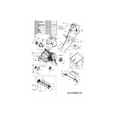 TELAIO 764-04011A ORIGINALE MTD | Newgardenstore.eu