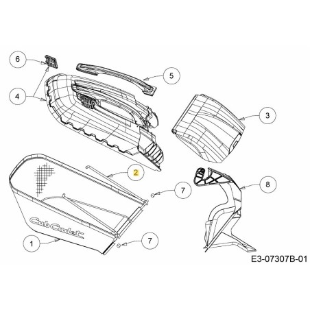 BOLSA PARA CÉSPED CON MARCO 647-04276B-S ORIGINAL MTD | Newgardenstore.eu