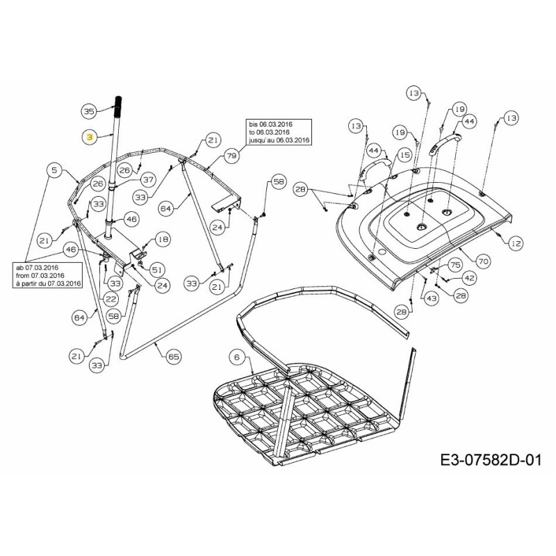 TUBO ASM LVR GRSBG 500 MR 649-04052637 ORIGINALE MTD