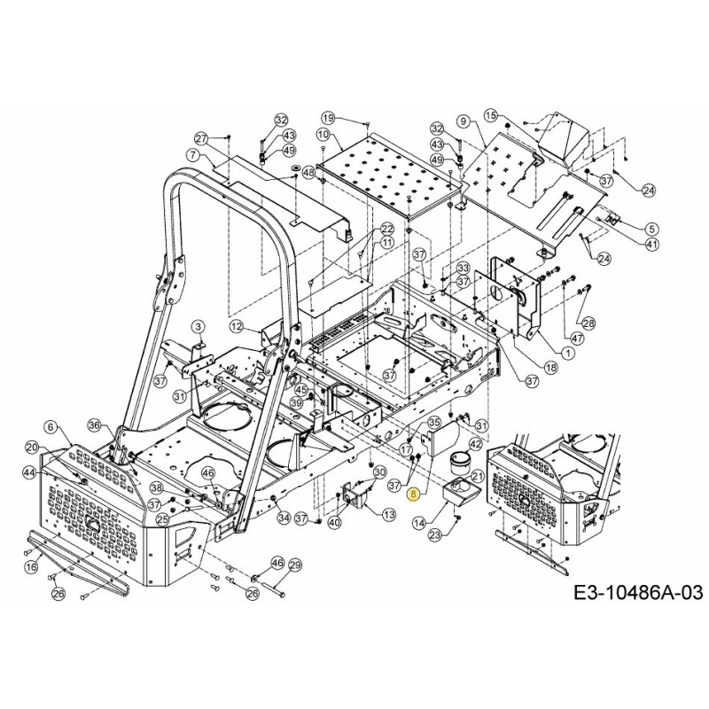 COVER RH 703-10344-CY ORIGINAL MTD COVER RH 703-10344-CY ORIGINAL MTD