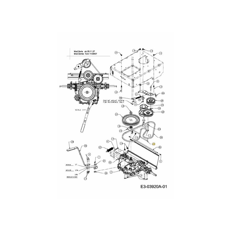 BELT KEEPER BRACKET 747-04635A ORIGINAL MTD