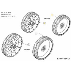 WHL:COMP:180mm:IDLE:BB:1C 634-05151 ORIGINAL MTD | Newgardenstore.eu