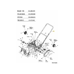 Embrayage de commande de câble CSV 746-04237 ORIGINAL MTD