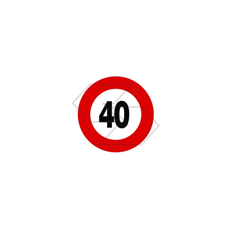 Retro-reflective permanent speed limit sticker NEWGARDENSTORE