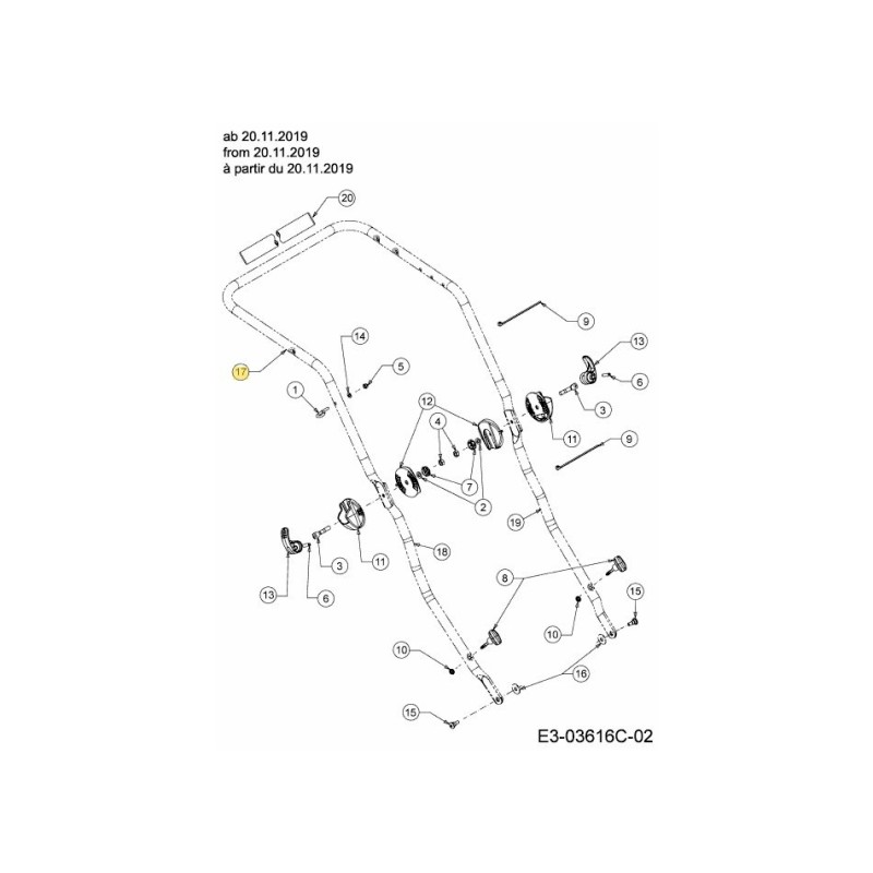 MANIJA SUPERIOR 749-08054637 ORIGINAL MTD