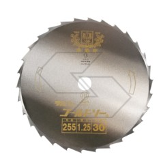 Disco 30 dientes acero FORESTAL SKS5 para desbrozadora Ø  255 mm diámetro 25,4 mm