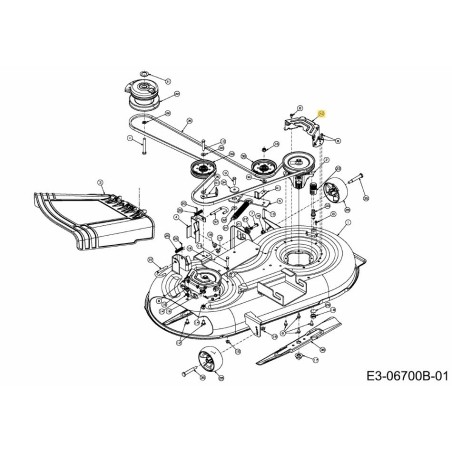 Abdeckung-Riemendeck 42" 783-06424A-S ORIGINAL MTD | Newgardenstore.eu