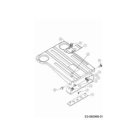 SOPORTE DE PIVOTE DE ASIENTO 783-08451637 ORIGINAL MTD | Newgardenstore.eu