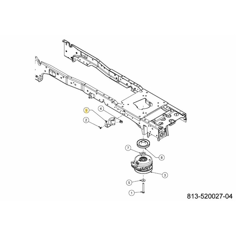 SUPPORTO FRIZIONE 783-09478637 ORIGINALE MTD