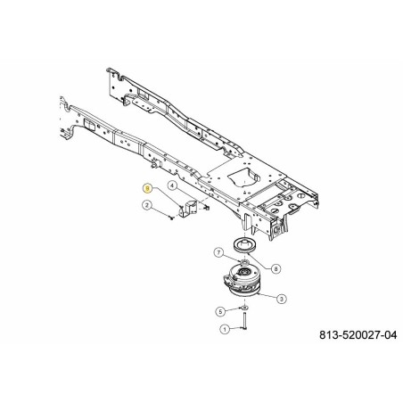SUPPORT : EMBRAYAGE 783-09478637 ORIGINAL MTD | Newgardenstore.eu