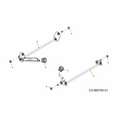 ESSIEU AVANT 611-04143B D'ORIGINE MTD