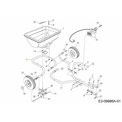 TUBO DEL TELAIO AF-49085 ORIGINALE MTD | Newgardenstore.eu