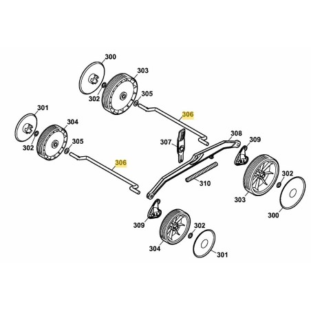 Achse 4907100 ORIGINAL MTD | Newgardenstore.eu