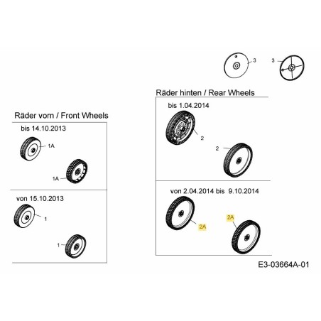 WHL COMP 11" IDLE PREM BB 634-05023 ORIGINALE MTD | Newgardenstore.eu