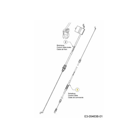 Cable de transmisión J-Deck MTD 746-04780 ORIGINAL MTD | Newgardenstore.eu