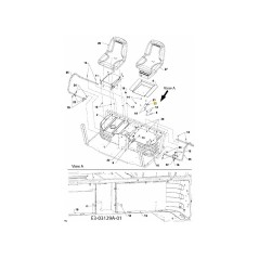 Perno di base 747-04647 ORIGINALE MTD