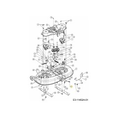 VARILLA: CUBIERTA: AJUSTE DELANTERO 0,4480" DIÁMETRO 747-07732 ORIGINAL MTD | Newgardenstore.eu