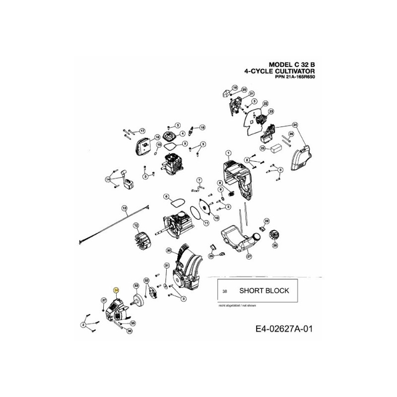 Carter d'embrayage 753-05263 ORIGINAL MTD