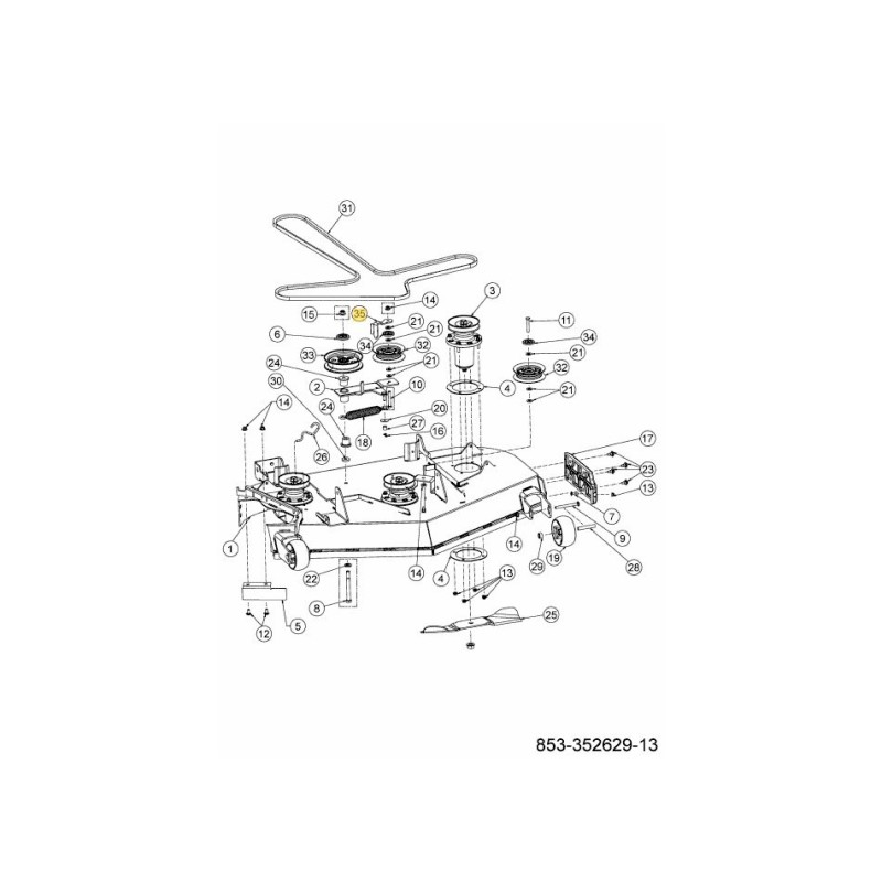 BELT KEEPER BRACKET 783-12068 ORIGINAL MTD