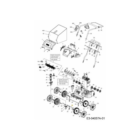 ASSALE ANTERIORE 638-05002 ORIGINALE MTD | Newgardenstore.eu