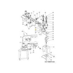 Support de fixation de câble droit 703-10387ACY ORIGINAL MTD | Newgardenstore.eu
