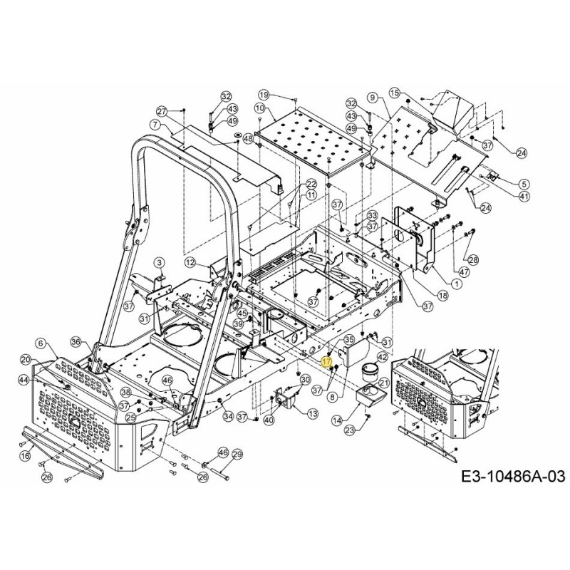 SUPPORT PORTE-GOBELET 703-10881-CY ORIGINAL MTD