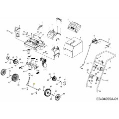 FRONT AXLE 638-05001 ORIGINAL MTD