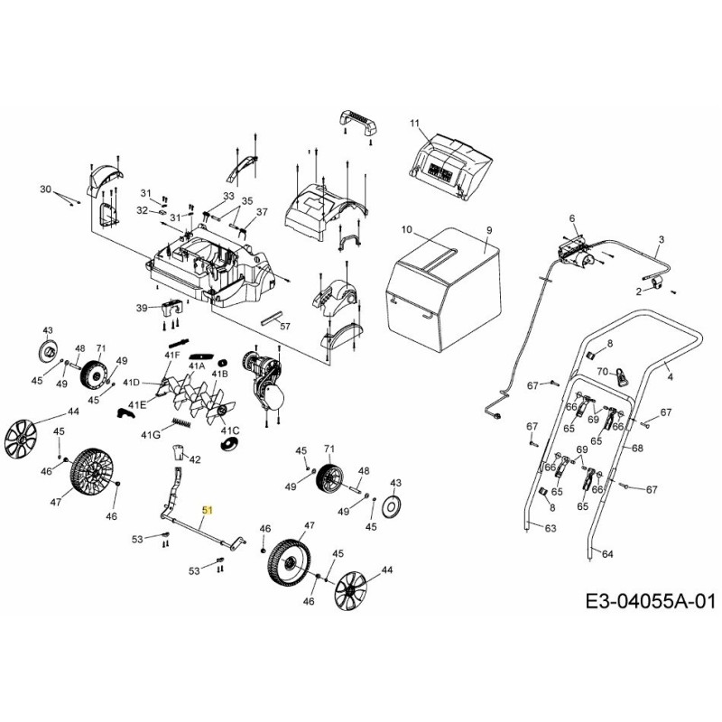 ASSALE ANTERIORE 638-05001 ORIGINALE MTD ASSALE ANTERIORE 638-05001 ORIGINALE MTD