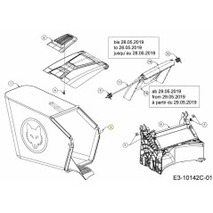 TELAIO SACCO RACCOGLI ERBA ASSY. 647-05122A-S ORIGINALE MTD | Newgardenstore.eu