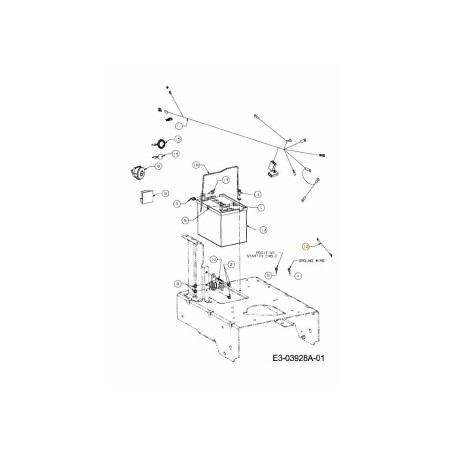 WIRE:STARTER:8AWG:9.5IN 725-04478 ORIGINAL MTD | Newgardenstore.eu