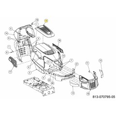 SCOOP HOOD CRAFTSMAN 731-07461 ORIGINAL MTD