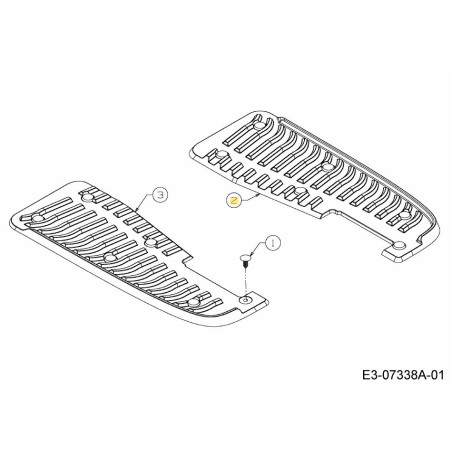 ALMOHADILLA: PIE: IZQUIERDO NX-9 735-04137 ORIGINAL MTD | Newgardenstore.eu