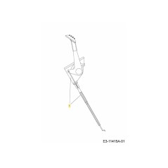 CÂBLE : ACCÉLÉRATEUR : 27,4LG X 0,62 746-04406A ORIGINAL MTD