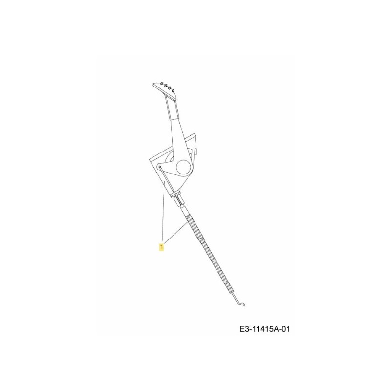 CAVO ACCELERATORE 27,4LG X .62 746-04406A ORIGINALE MTD