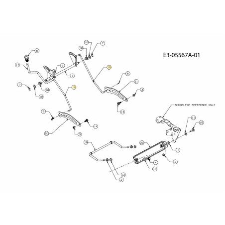 ASTA COLLEGAMENTO SOLLEVAMENTO IDRO 700 747-05257 ORIGINALE MTD | Newgardenstore.eu