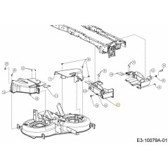 COUVERCLE ASM CENTRE DE PONT DROIT 631-05549 ORIGINAL MTD