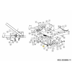EXTENSIÓN DE RESORTE PARA ELEVADOR DE PLATAFORMA 732-07288A ORIGINAL MTD