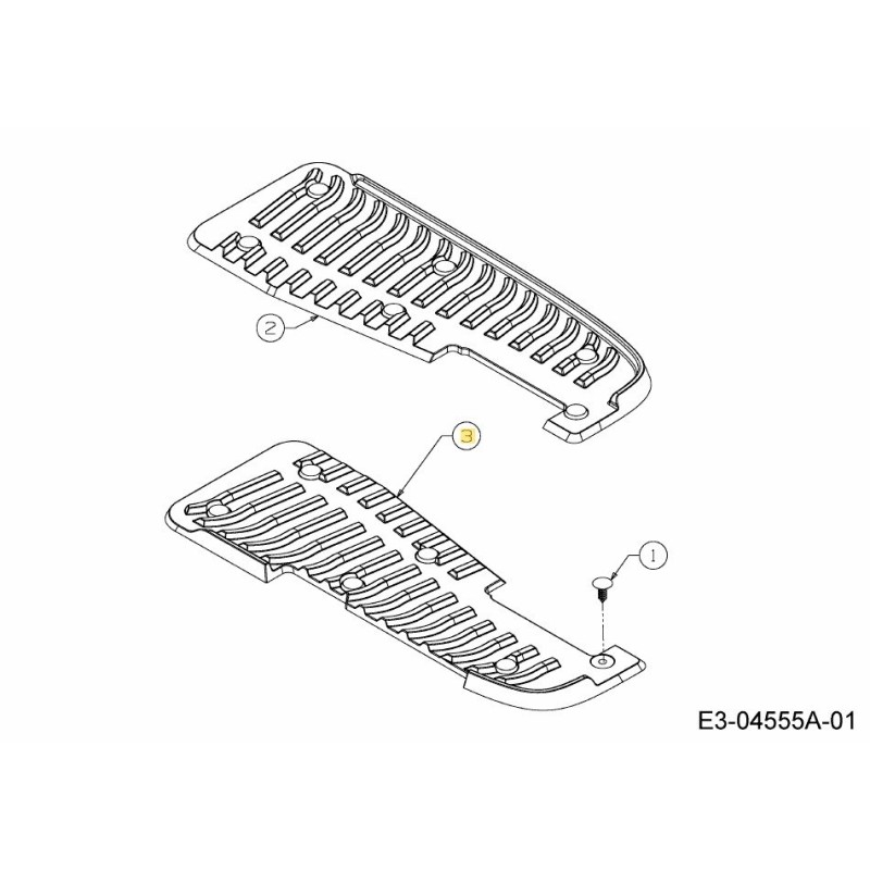 PAD PIEDE DESTRO NX-9 735-04139 ORIGINALE MTD