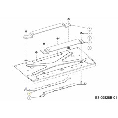 REAR PIVOT SEAT PLATE 603-05283ACY ORIGINAL MTD