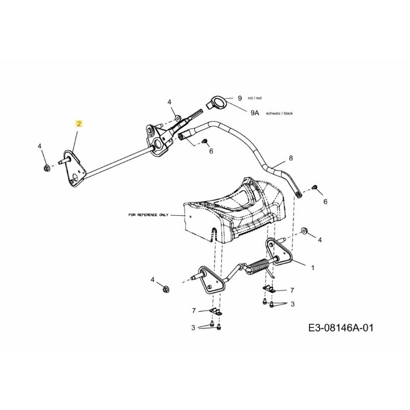 EJE TRASERO 611-05015 ORIGINAL MTD